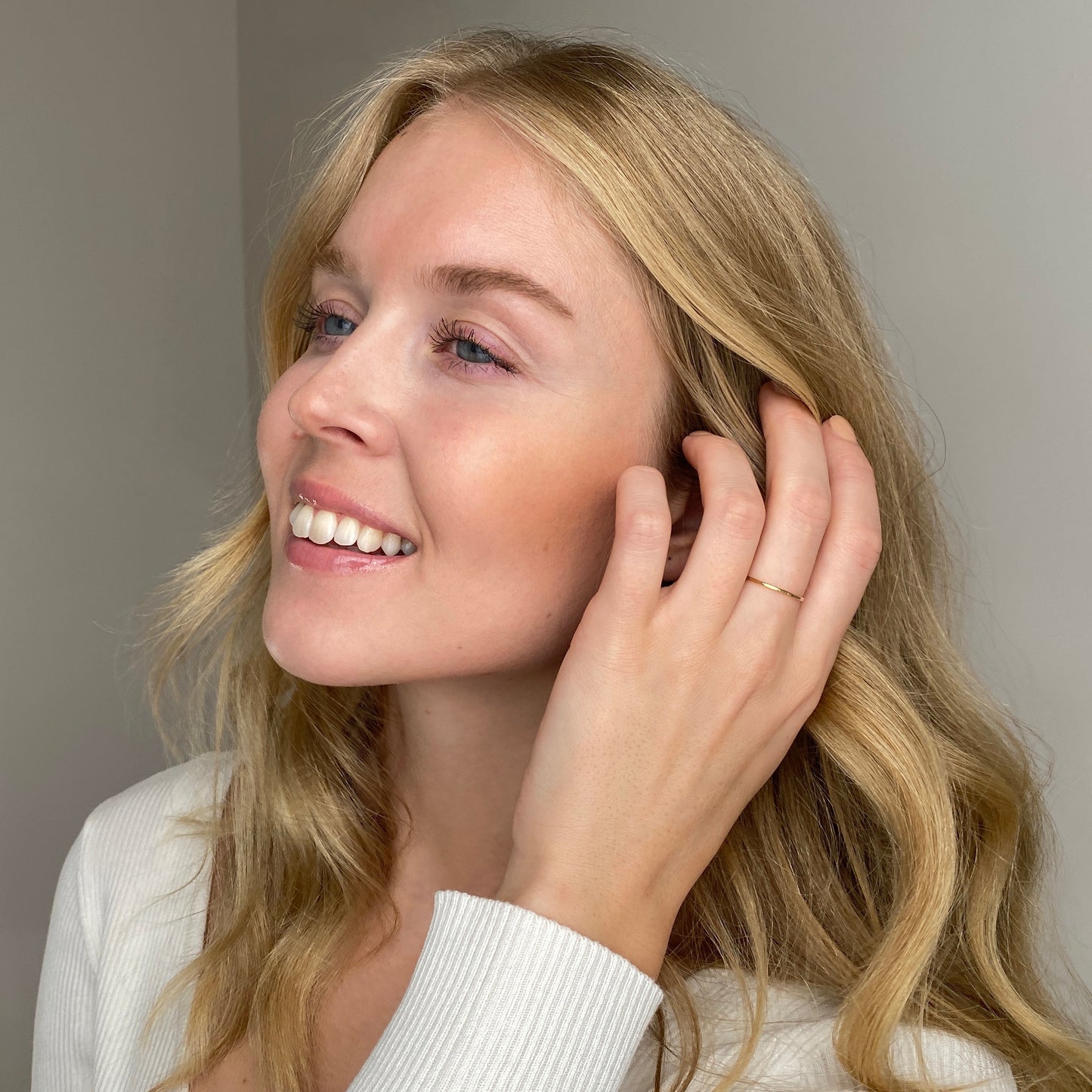 Simple Hammered Ring - Sterling Silver, Gold, Rose Gold Fill