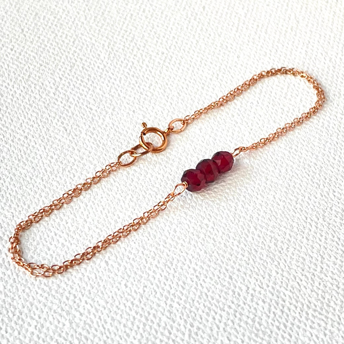 Rose Gold Birthstone Bracelet