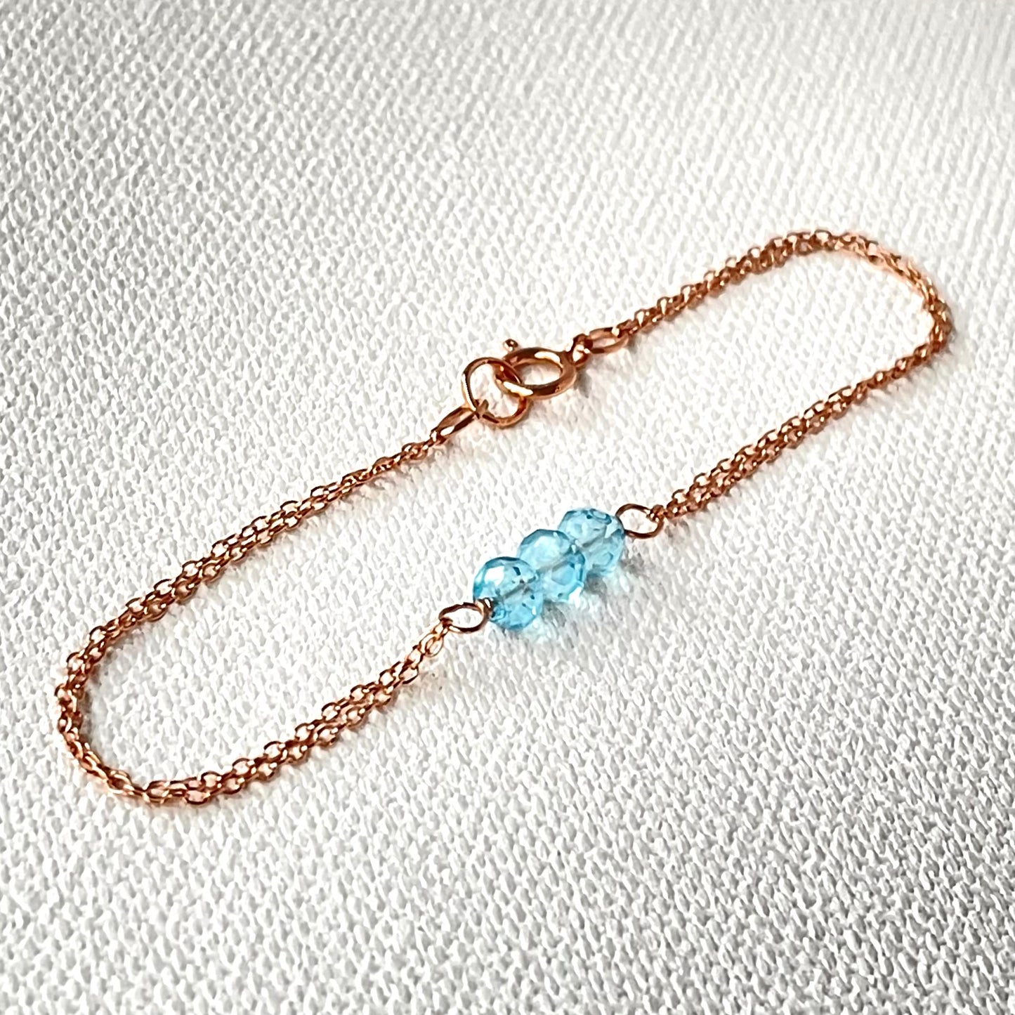Rose Gold Birthstone Bracelet