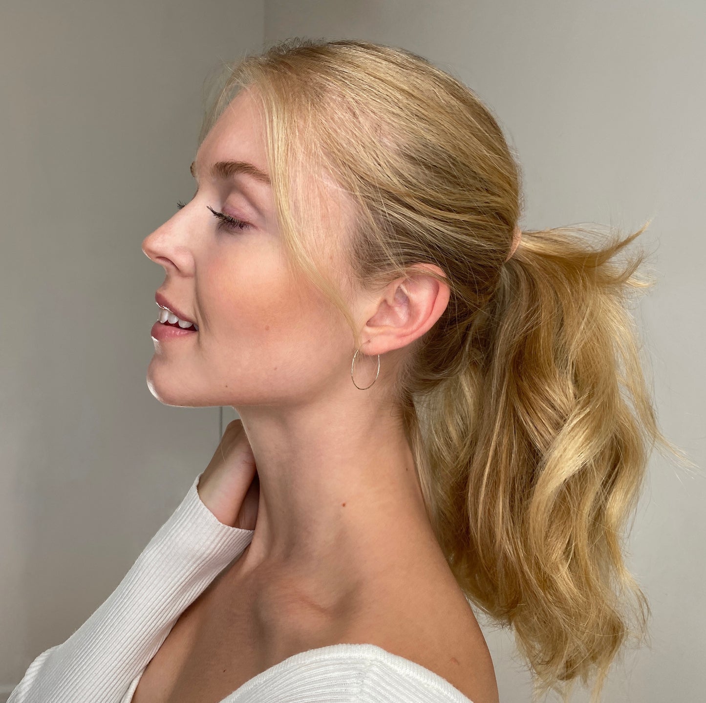 Small Hammered Hoop Earrings - Silver, Gold, Rose Gold