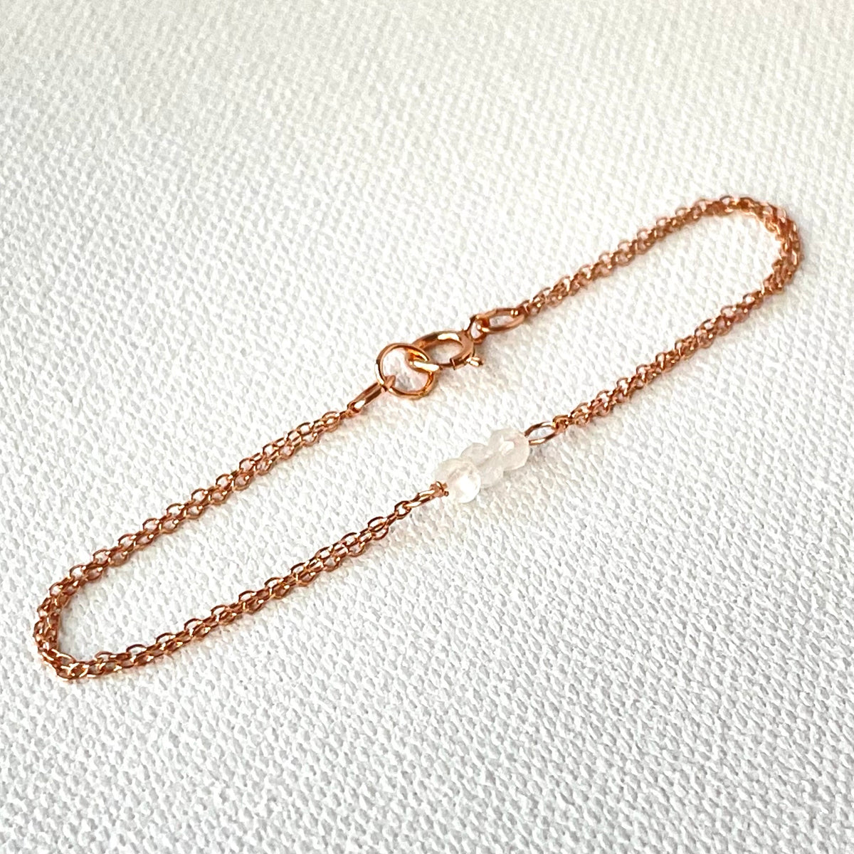 Rose Gold Birthstone Bracelet