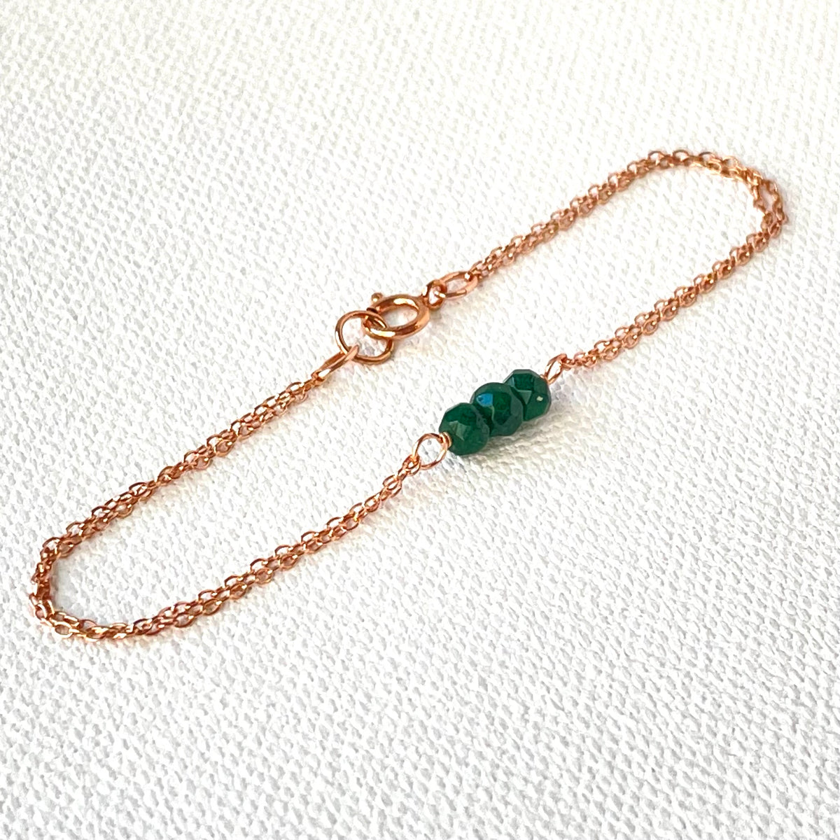 Rose Gold Birthstone Bracelet