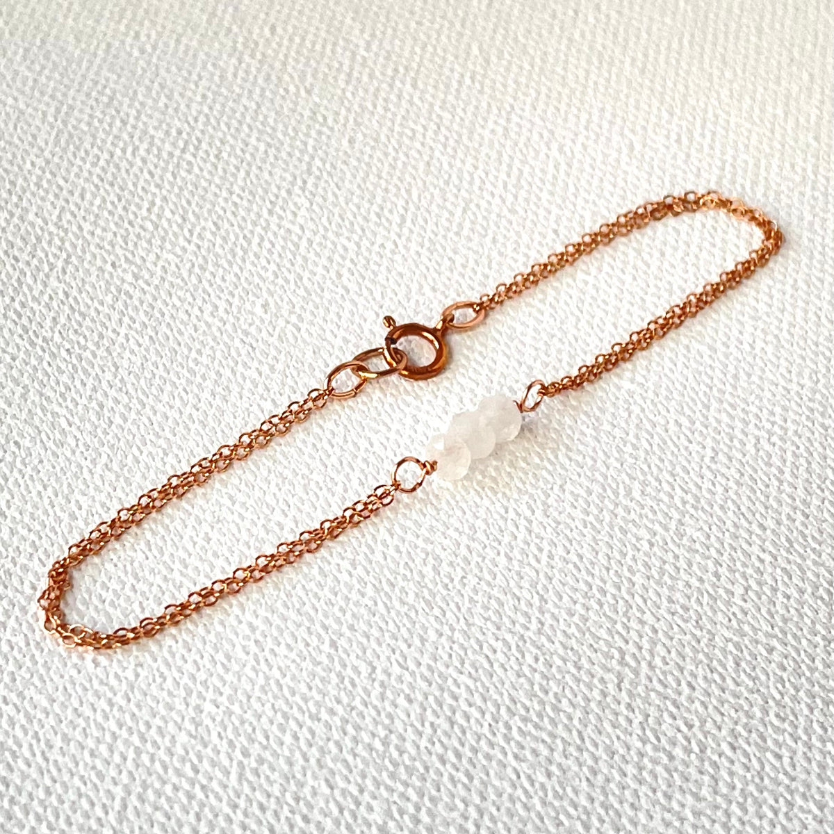 Rose Gold Birthstone Bracelet