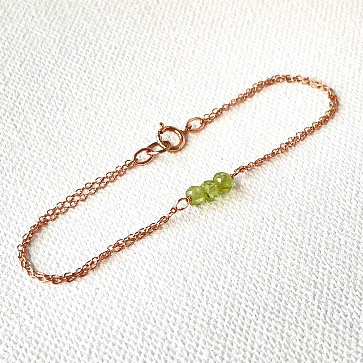 Rose Gold Birthstone Bracelet