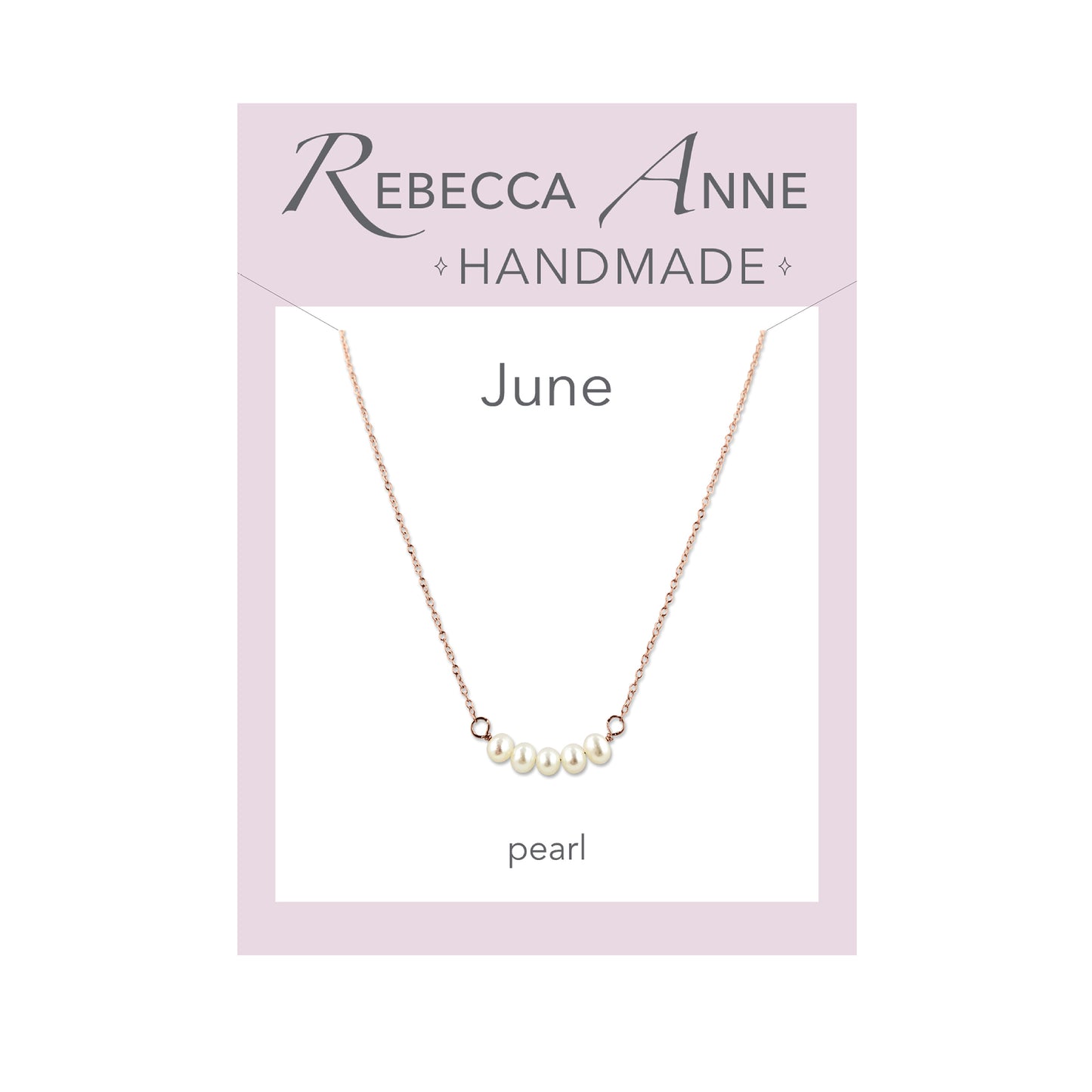 Rose Gold Birthstone Bar Necklace
