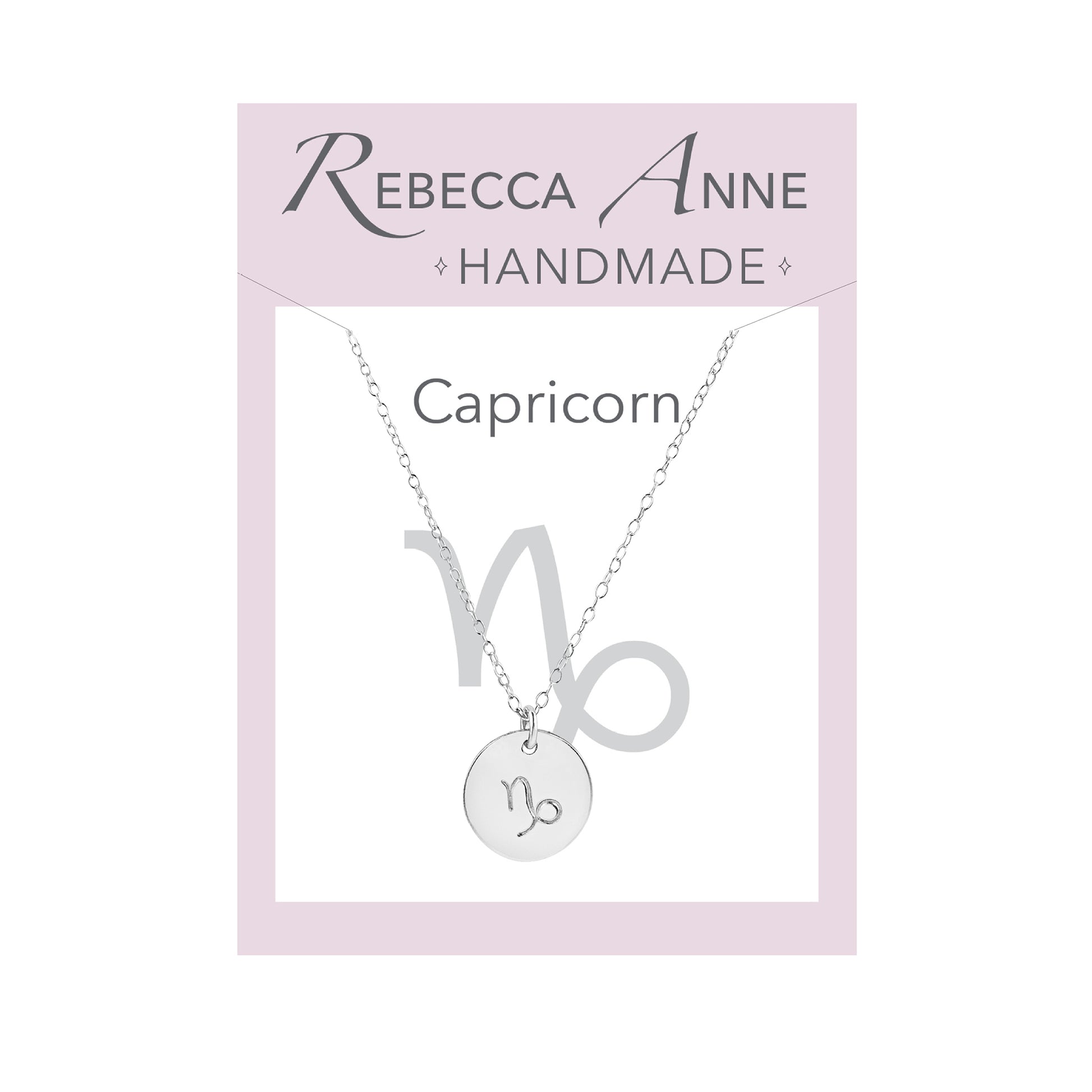 Sterling silver Capricorn necklace