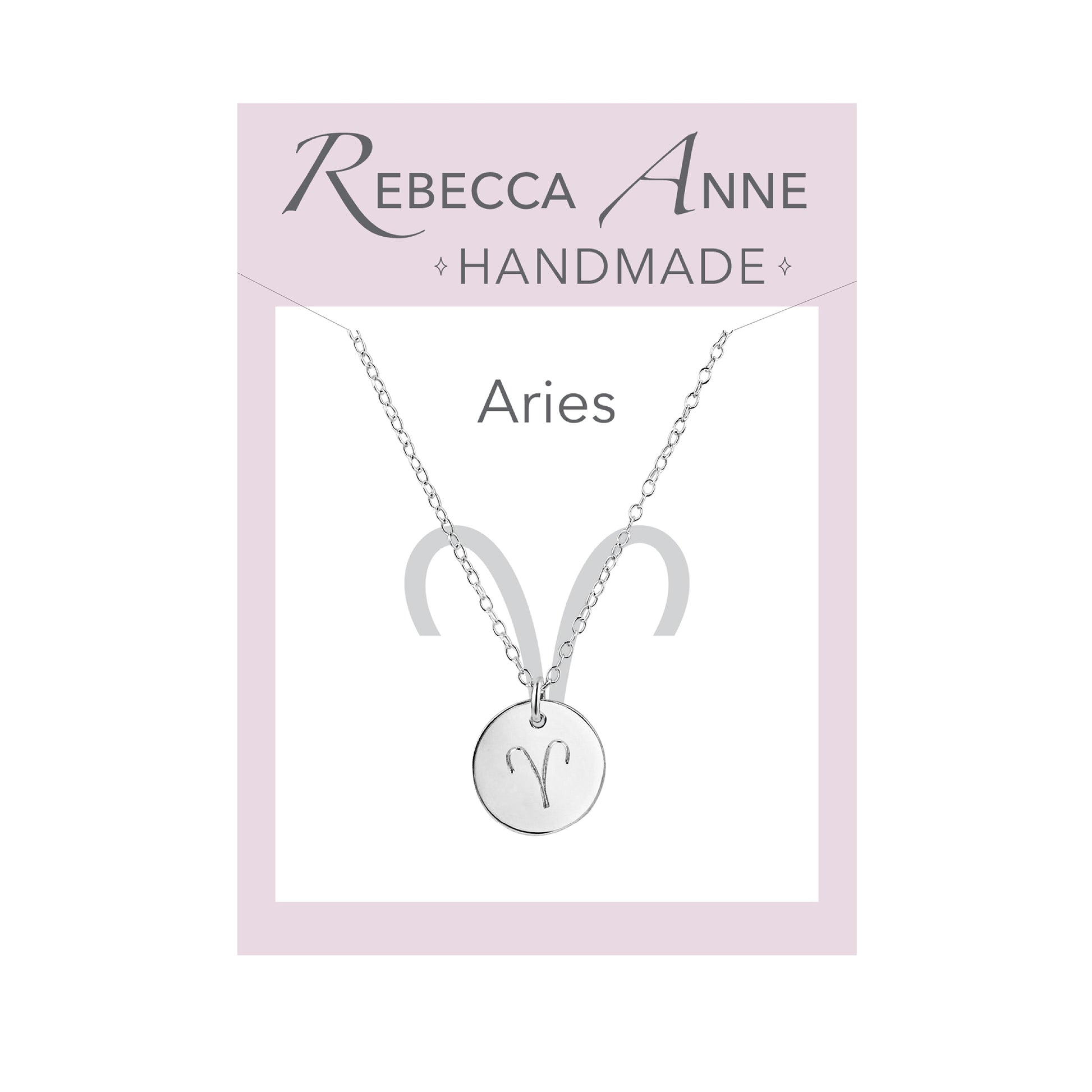 Sterling silver Aries necklace