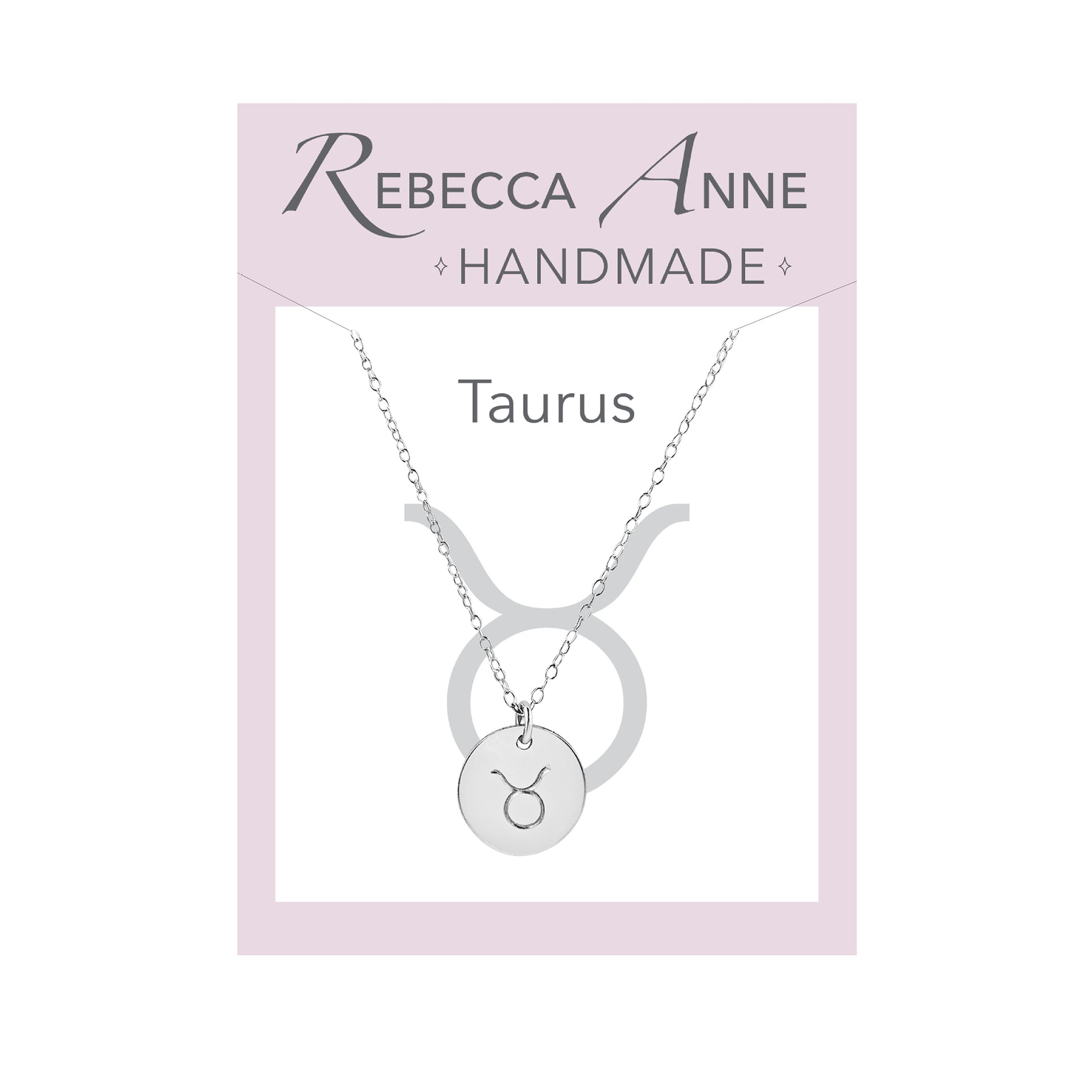 Sterling silver Taurus necklace