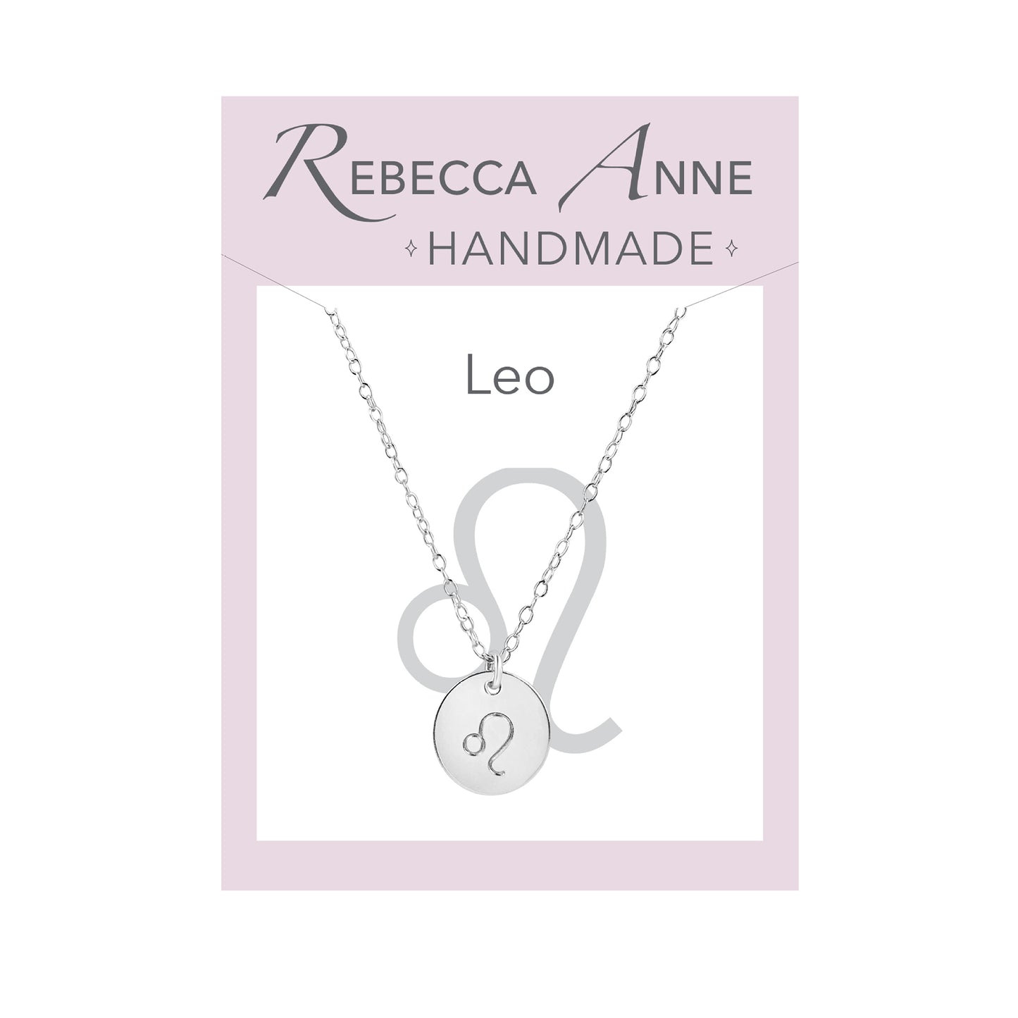 Sterling silver Leo necklace