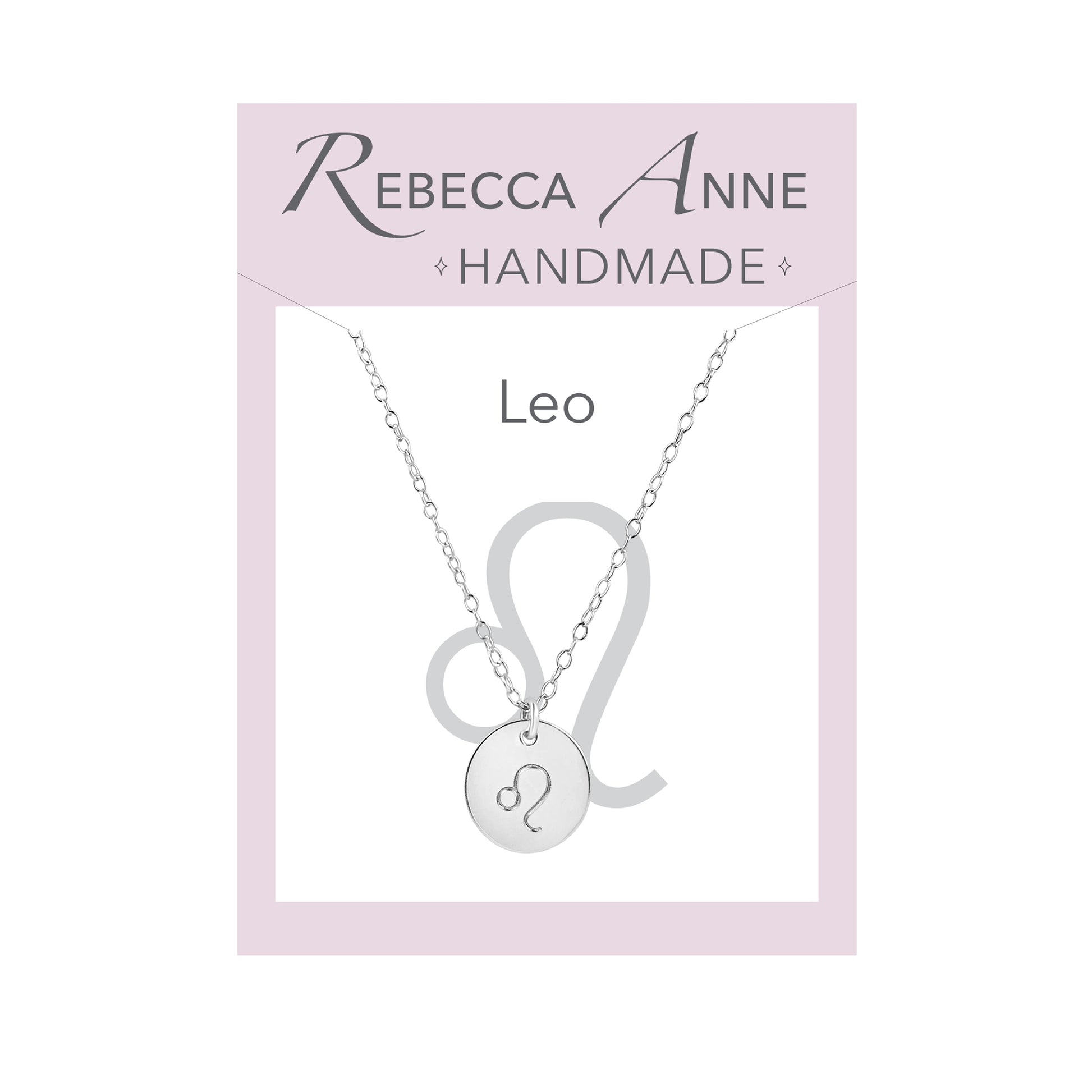 Sterling silver Leo necklace
