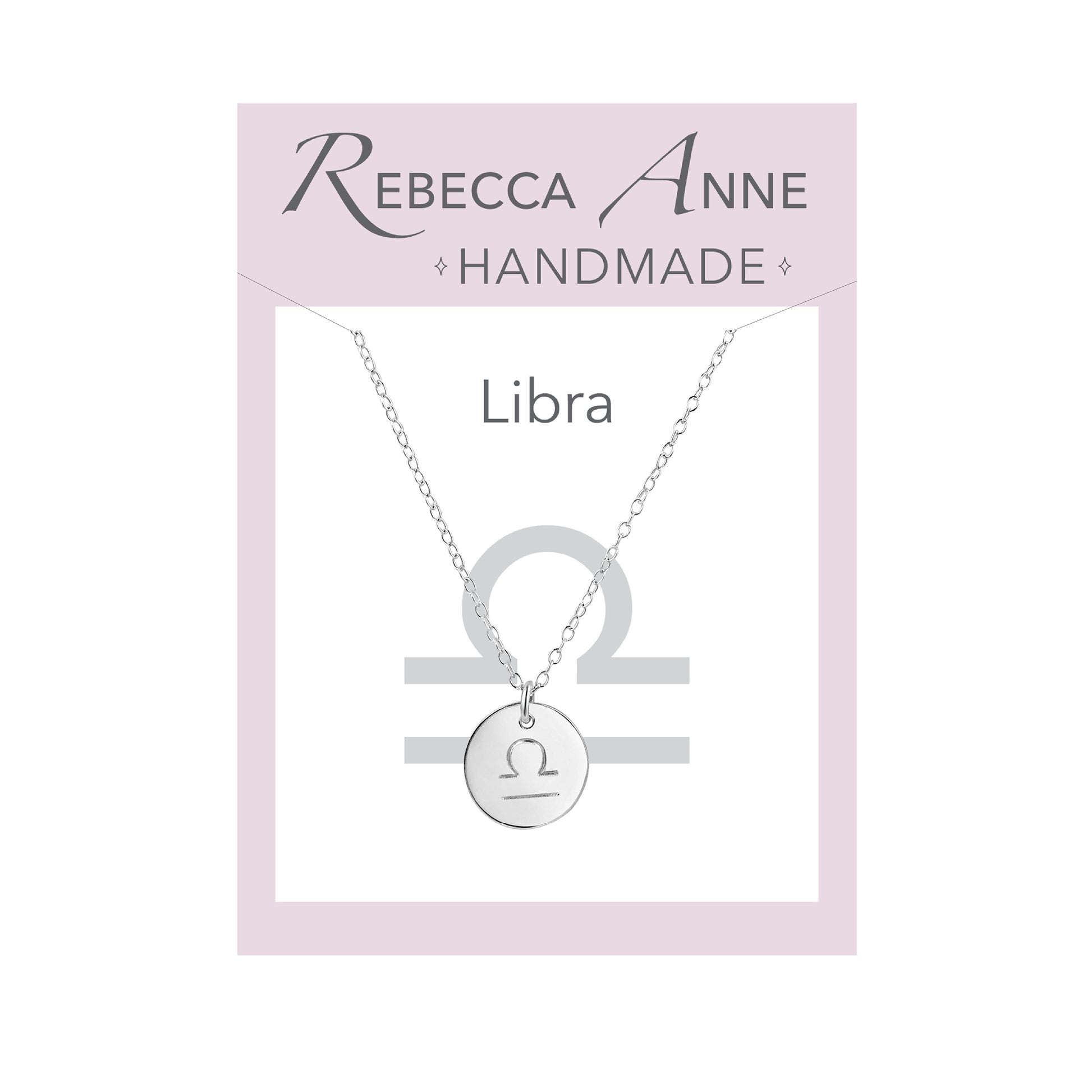 Sterling silver Libra necklace