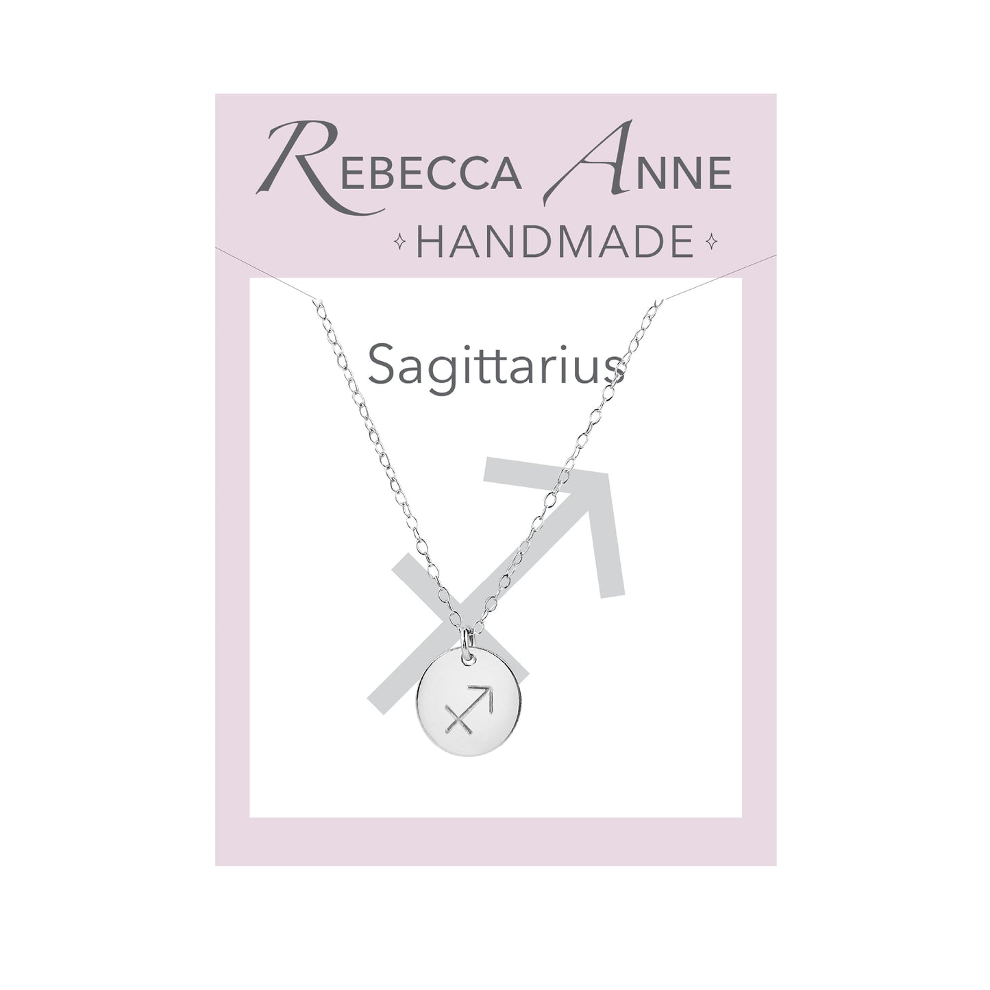 Sterling silver Sagittarius necklace