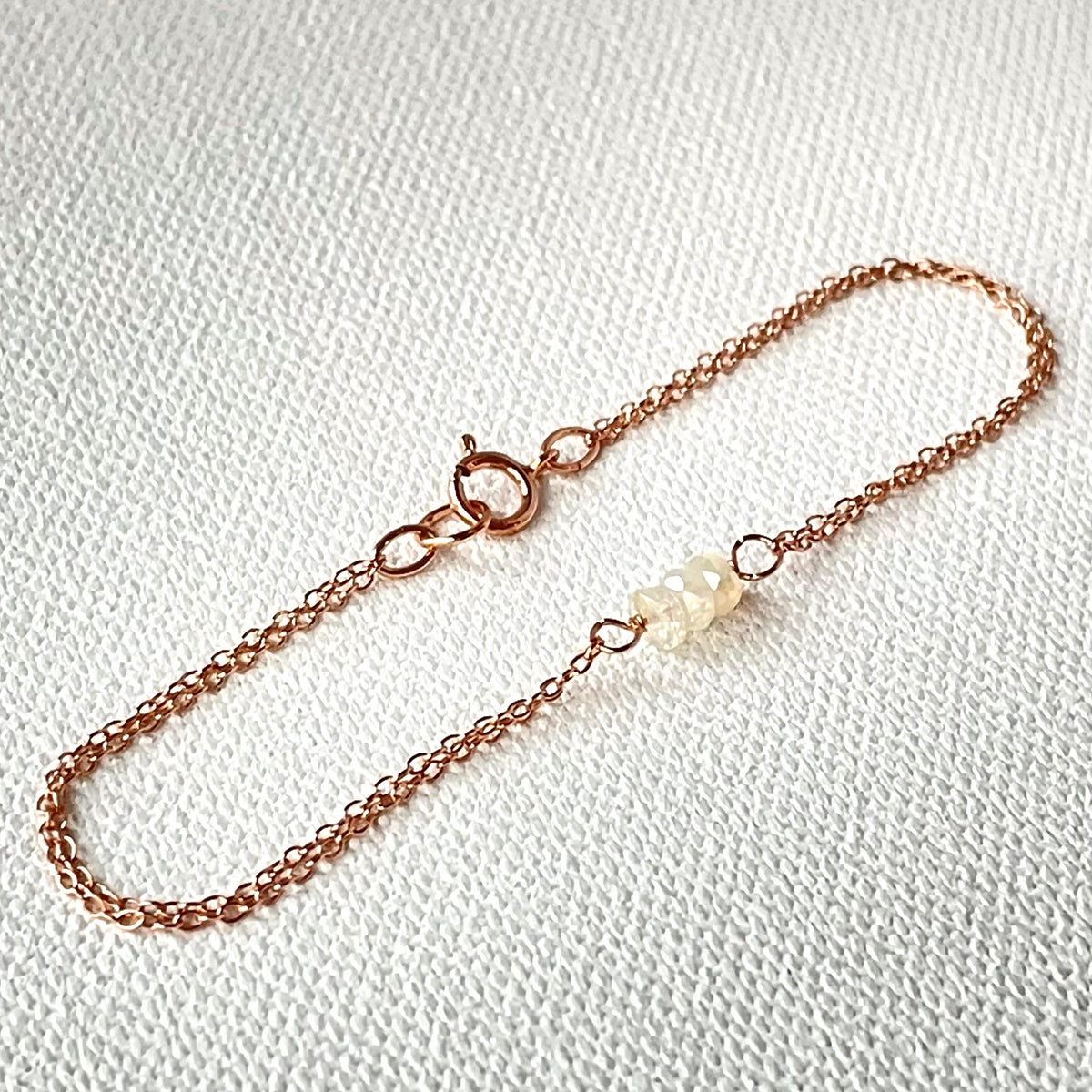 Rose Gold Birthstone Bracelet