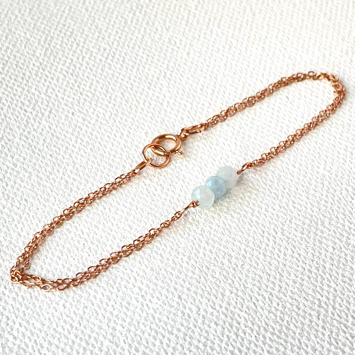 Rose Gold Birthstone Bracelet