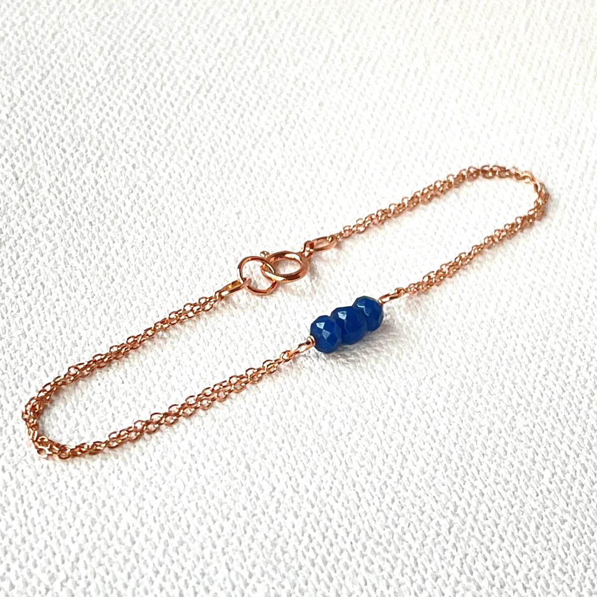 Rose Gold Birthstone Bracelet