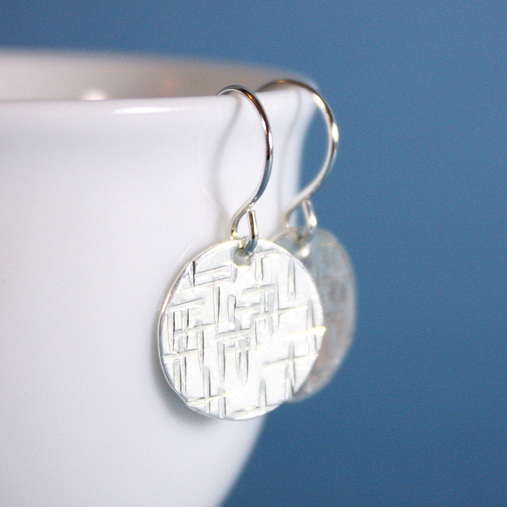 Disc Earrings - Silver, Gold, Rose Gold