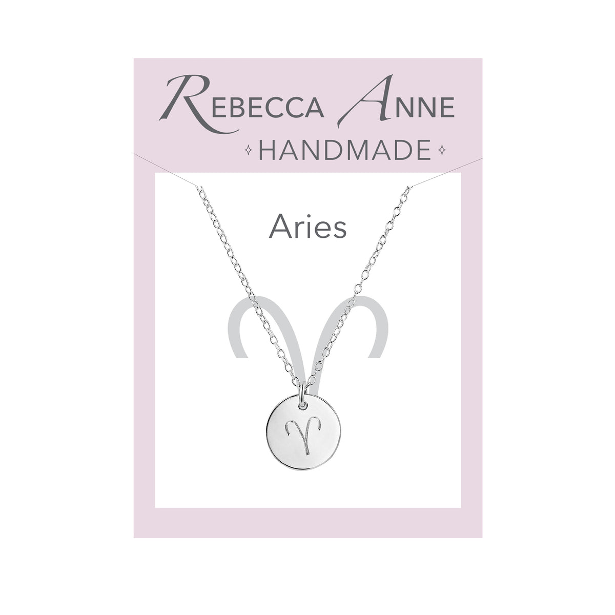 Sterling silver Aries necklace