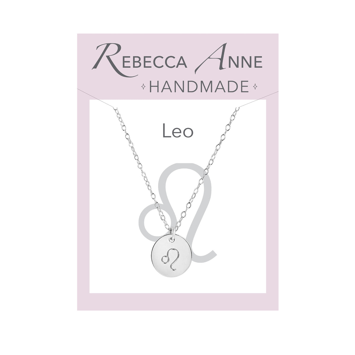 Sterling silver Leo necklace